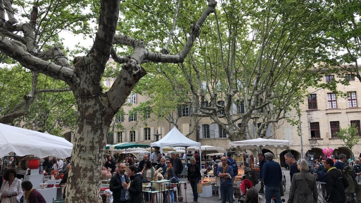 Uzes A Pied, Appartement Dans Cadre D'Exception Bagian luar foto